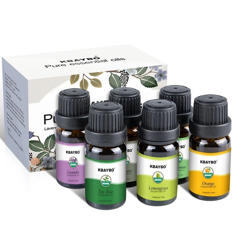6 Piece Aromatherapy Essential Oil Set